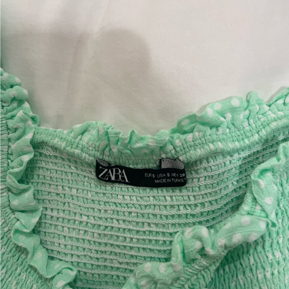 Zara size small mint green top. - Picture 2 of 2